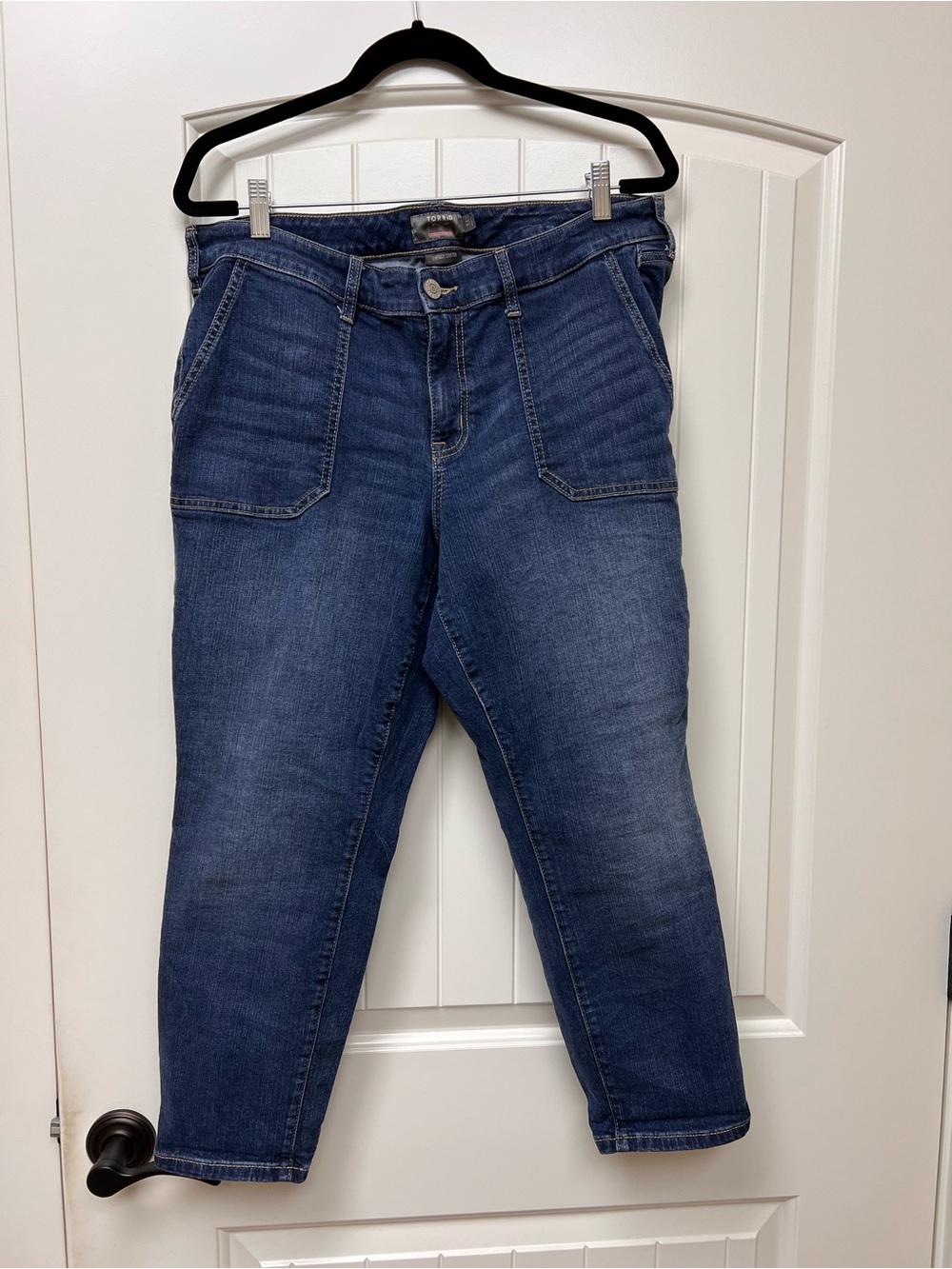 Torrid Crop Boyfriend Vintage Stretch - 14 - Deep Pockets